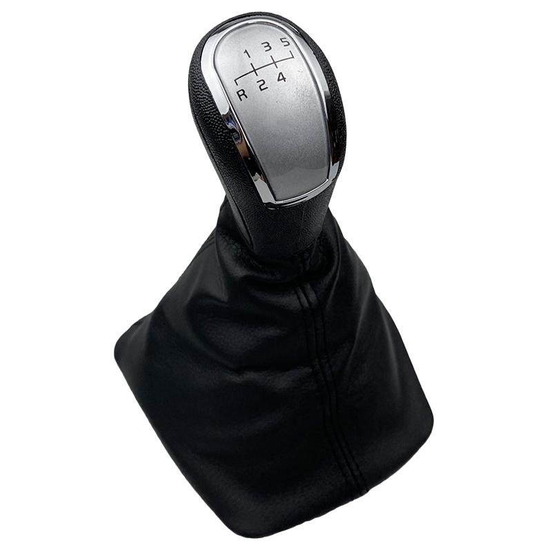Car 5/6 Speed Gear Stick Shift Knob With Leather Boot Collar For Skoda Octavia A5 MK2 A6 Sedan & Combi 2004 2005 2006 2007 2008