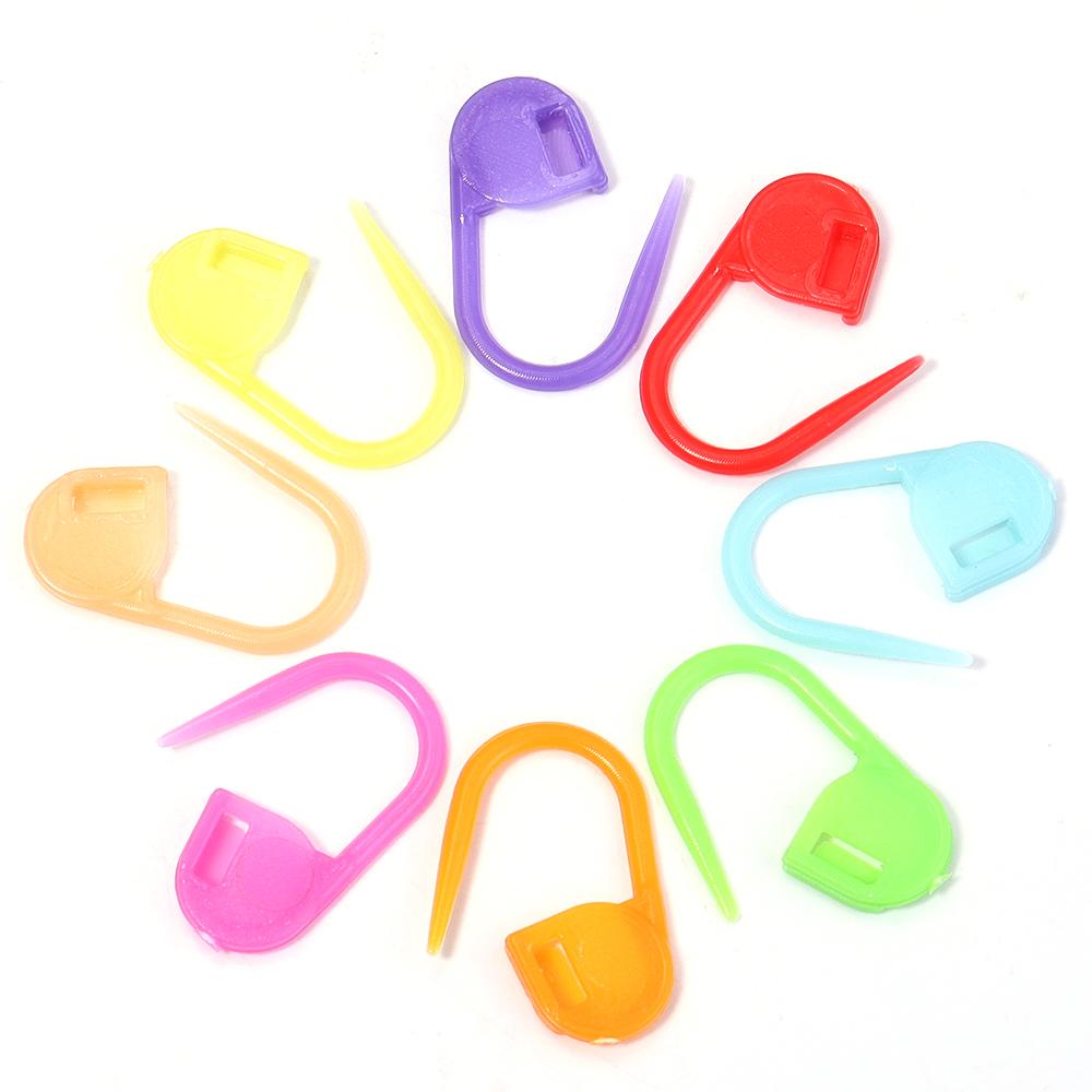 200pcs Plastic Knitting Crochet Locking Stitch Markers Colorful Safety Pins Needle Clips For DIY Crafts Clothing Sewing Tools