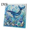 Stress Relief DIY Projects Sea Turtle Octopus 3D Pearl Painting Kit, Ocean Theme Diamond Art Beach House Wall Kit for Adults Beginner, Bead