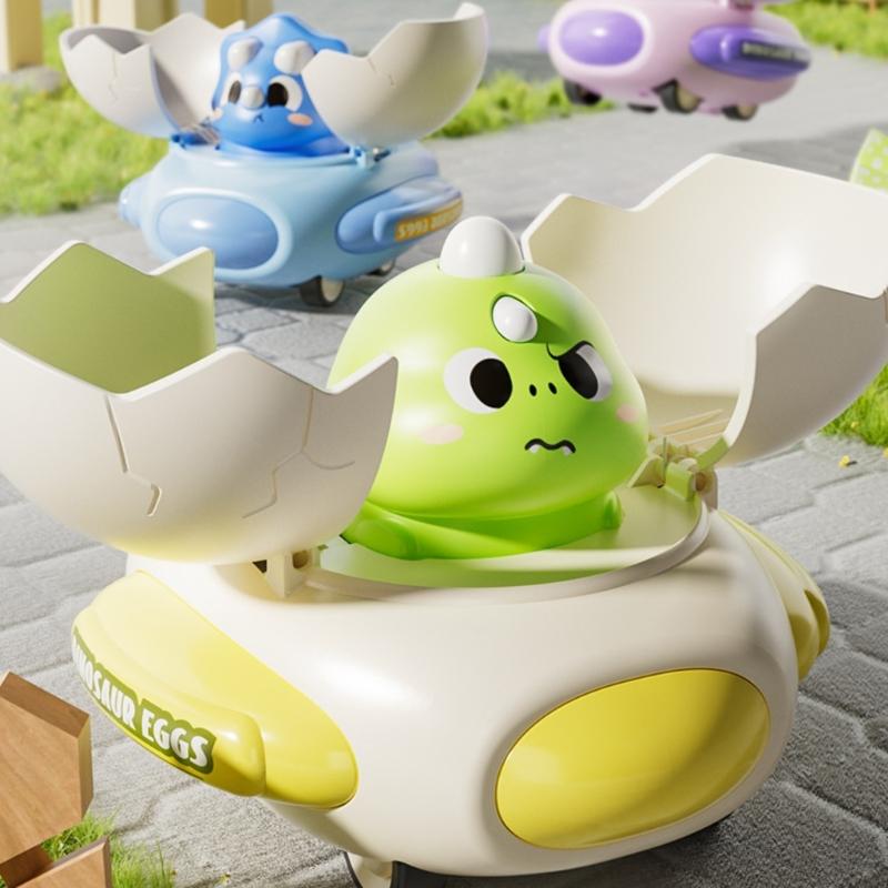 Toddler Toy Car Dinosaur Shape Friction Toy Transforming Car for Vehicle Exciting Cartoon Dinosaur Model for Toddlers