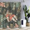 Shower Curtain: Festive Astronaut In A Tropical Jungle For A Unique And Imaginative Bathroom Decor