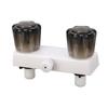 RV Shower Faucet Valve Diverter Shower Mixing Valve Control with 2 Knobs Wheel For RV Motor Home