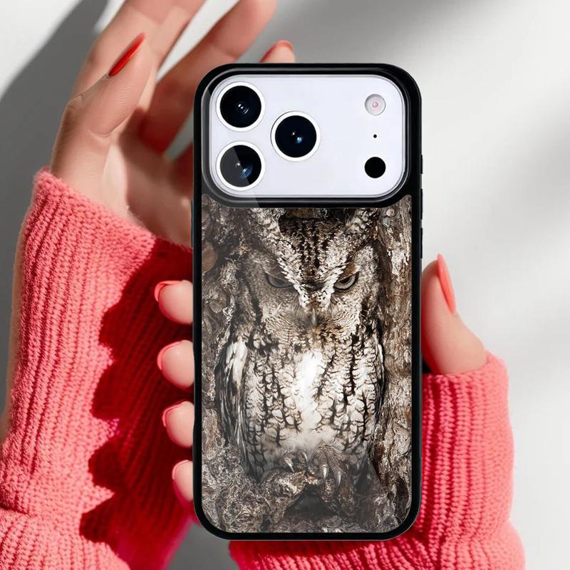 Camouflage Owl Phone Case for iPhone 17 16 15 14 13 Pro Max Back Cover for 12 11 Pro Coque