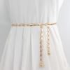 Women's Metal Hook Waist Chain - Adjustable Link Belt for Dresses Korean Style Slimming Decorative Body Jewelry