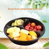 WS 838 Round 3-Compartment Disposable Meal Prep Containers