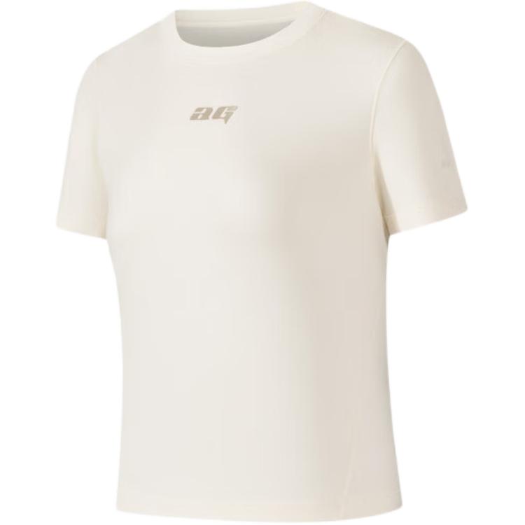 Anta Versatile Round Neck Printed Short Sleeve T-Shirt Women tops 162630107-3