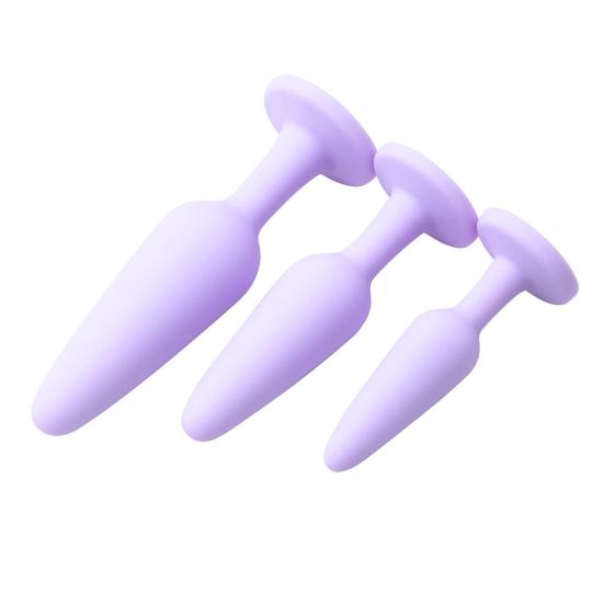 Silicone Anal Stopper Butt Stopper Toy Jeweled Anal Adult Sex Toy Personal Anal Trainer for Women