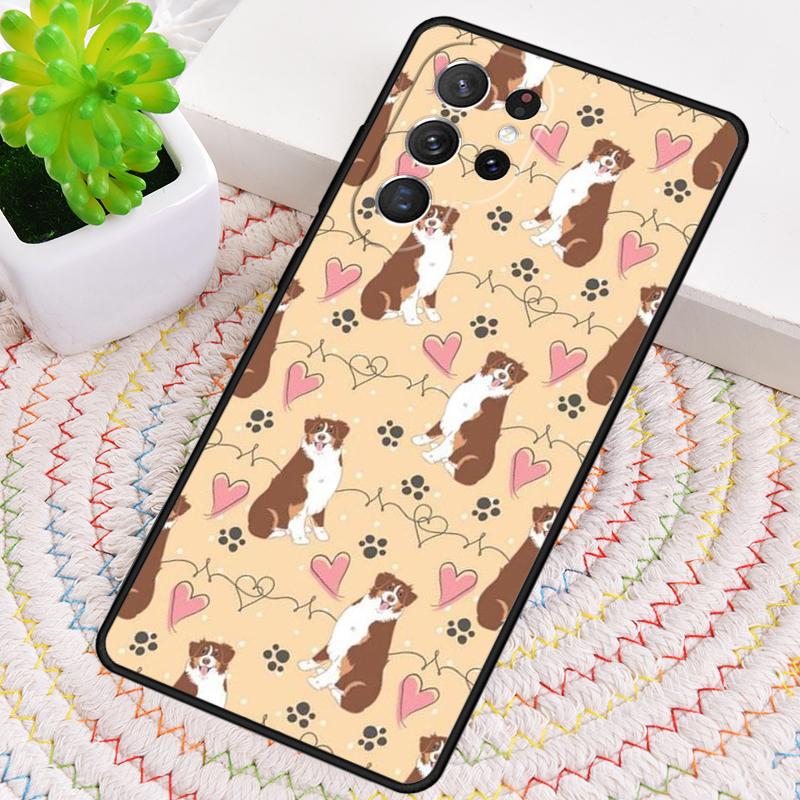 Australian Shepherd Dog Phone Case for Samsung Galaxy note 10 pro S26 Ultra S23 S24 FE S25 S21 S22 PLUS shockproof Cove