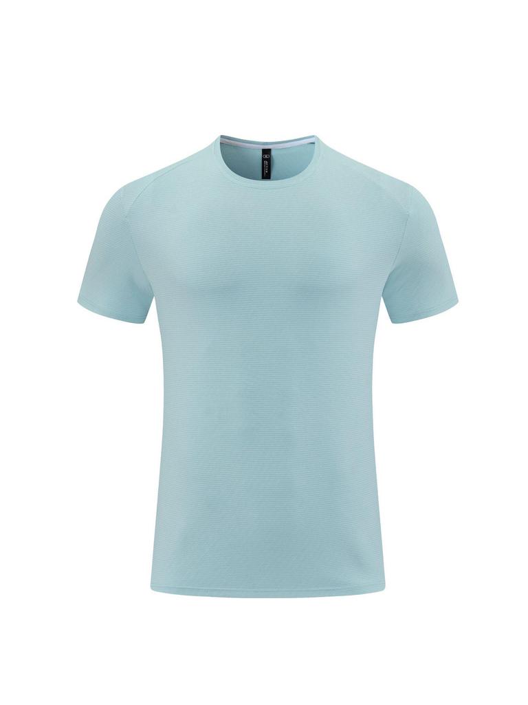 Men's Quick-Dry Sports T-Shirt: Solid Color, Breathable, Short Sleeve for Running & Fitness