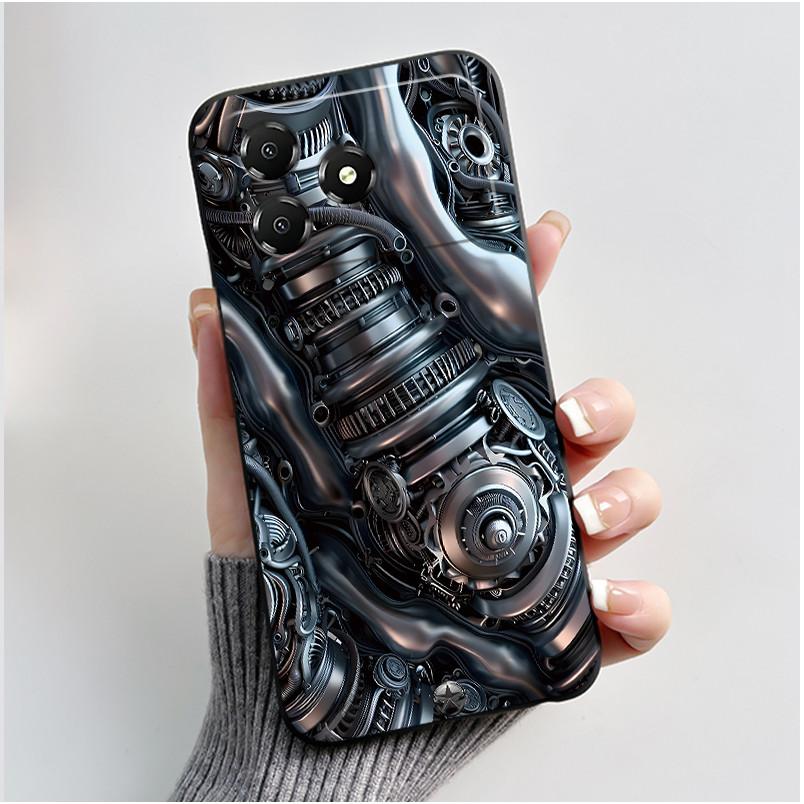 Phone Casing For ZTE Blade A36 Case Z2472 Aesthetic Luxury Cute Cool Boys Girls Black Matte Soft Silicone Protective Back Cover