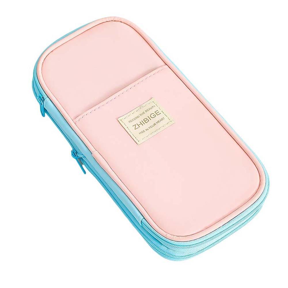 

Desktop Storage Large Capacity Pencil Bag Telescoping 2 Layers Stationery Storage Bag Boys Girls розовый