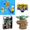 Guerras A Criança Estelar Baby Yoda Minions Bloco de Construção Brinquedos Educativos Infantis