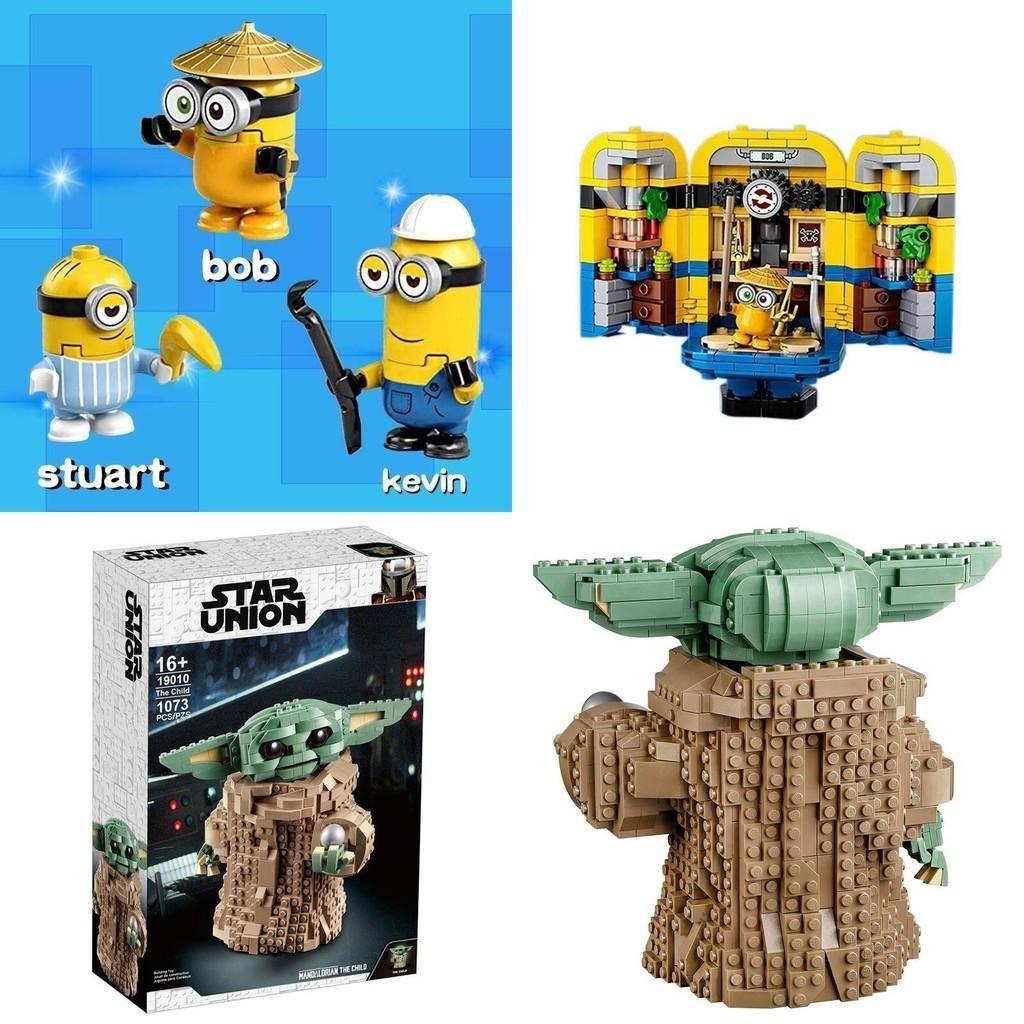Guerras A Criança Estelar Baby Yoda Minions Bloco de Construção Brinquedos Educativos Infantis