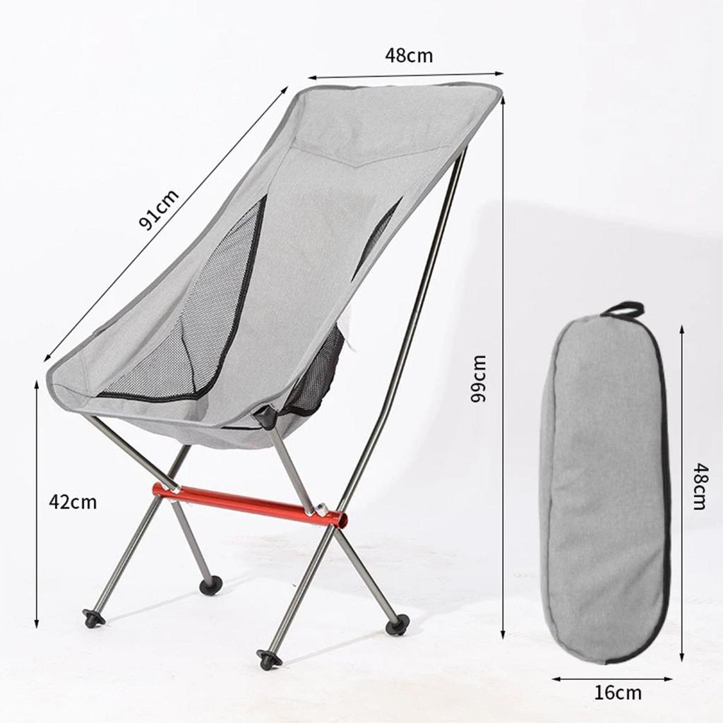 Portable Camping Chair Backpacking Chairs with Carry Bag Lightweight Folding Chairs for Hiking Mountaineering Beach Camping Firepits Courtyard Outdoor