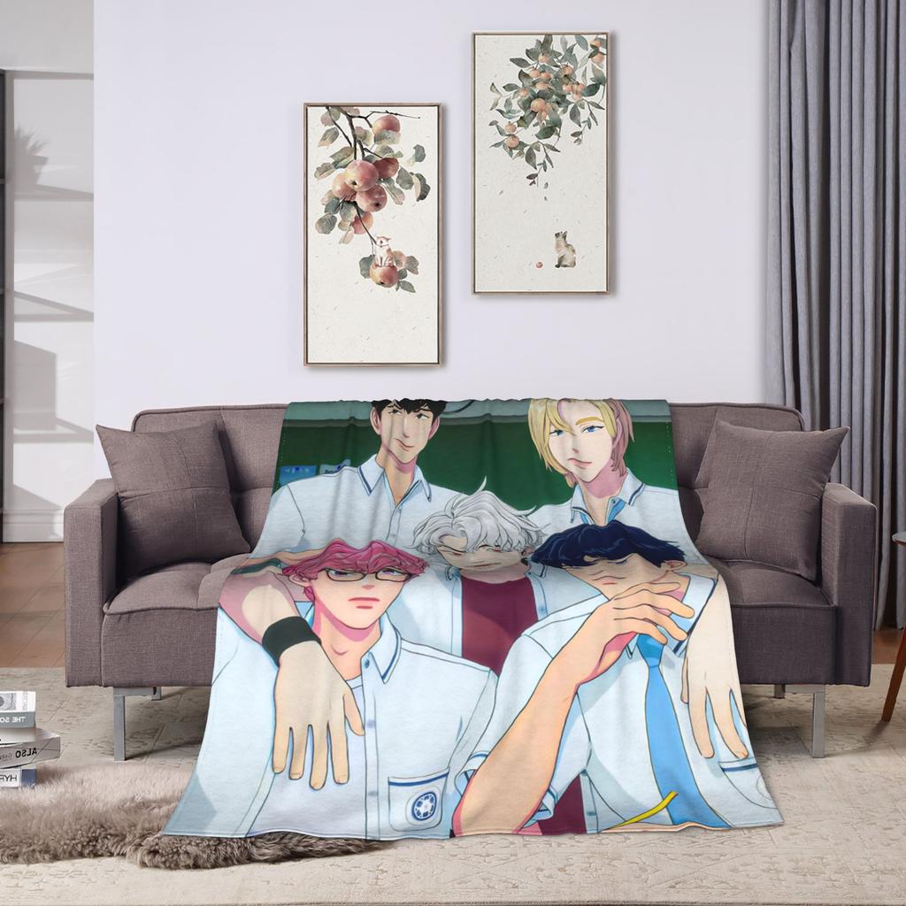 Blankets Travel Kpop PLAVE Caligo pt  Throw Blanket  Flannel Bedspread For Couch Chair Sofa Bed Graphic Sofa Bed Cover