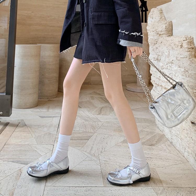 [Su Yinyin] Berlin Little Ballet~ Pig Nose Bow Cross Strap Functional Ballet Single Shoes Female Mary Jane