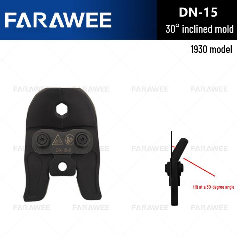 

30-Degree Inclined Electric Pipe Crimper II Series with Dovetail Mold, Compatible with PZ-1550/1930