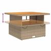 Vidaxl 2-Cz. Garden Furniture Set With Cushions, Beige, Poly Rattan