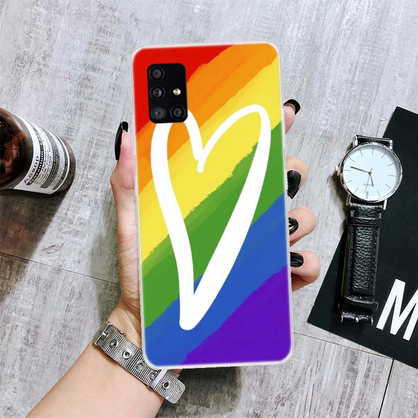 Homosexuell Lesben LGBT Regenbogen Stolz KUNST Telefon Fall Für Samsung Galaxy A52 A53 A12 A13 A22 A23 A32 A33 A72 A73 A42 A02S A03S 5G A50S C