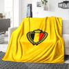 Belgica Print Flannel Blanket High Quality Warm Comfortable Cover for All Seasons Perfect for Gifts Home Decor