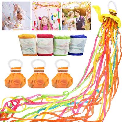 Props Popper Accessories Hand Throw Ribbon Multicolor Confetti Magic Paper Birthday