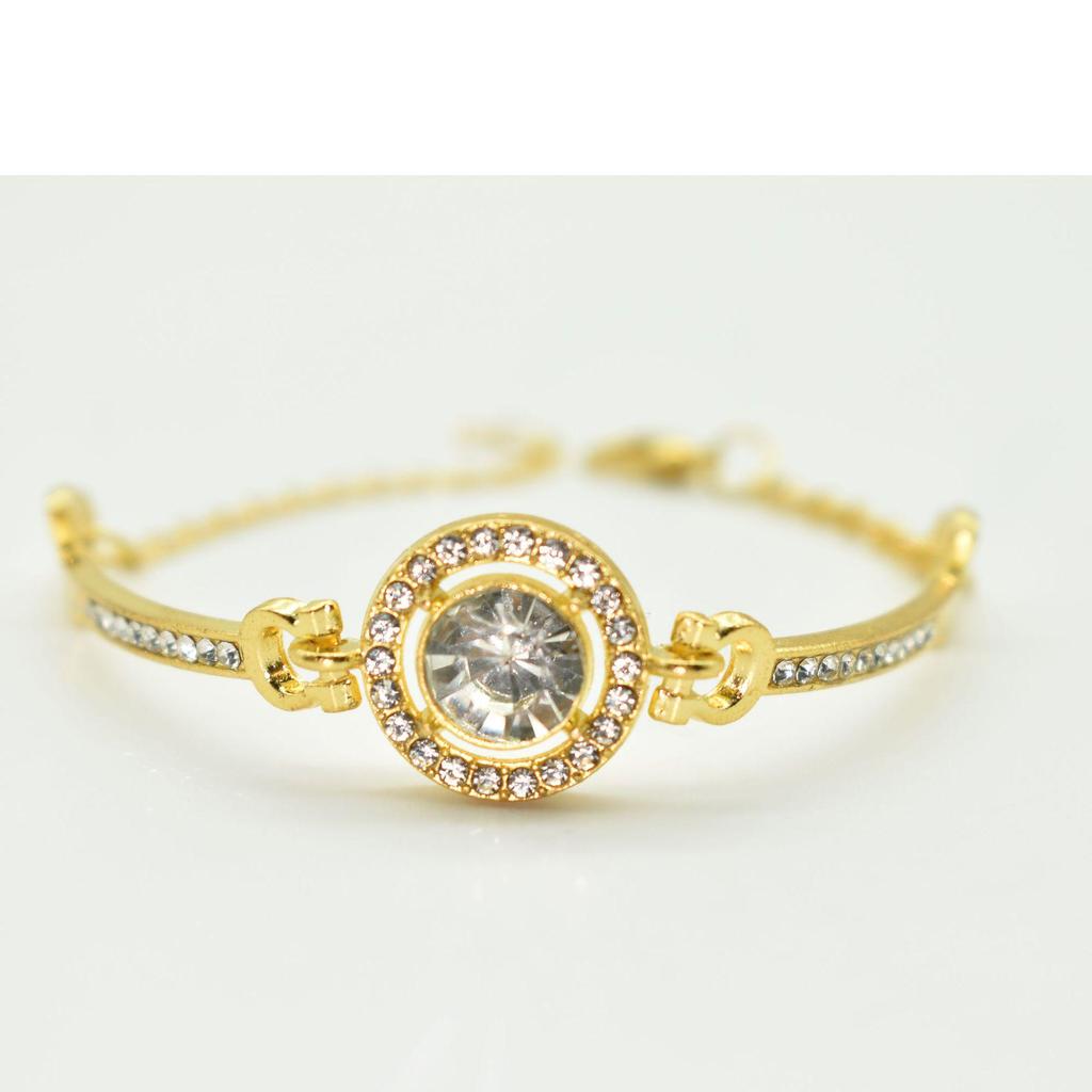 Korean Style Women's Sparkling Diamond Zircon Bracelet - Simple, Versatile, and Elegant.