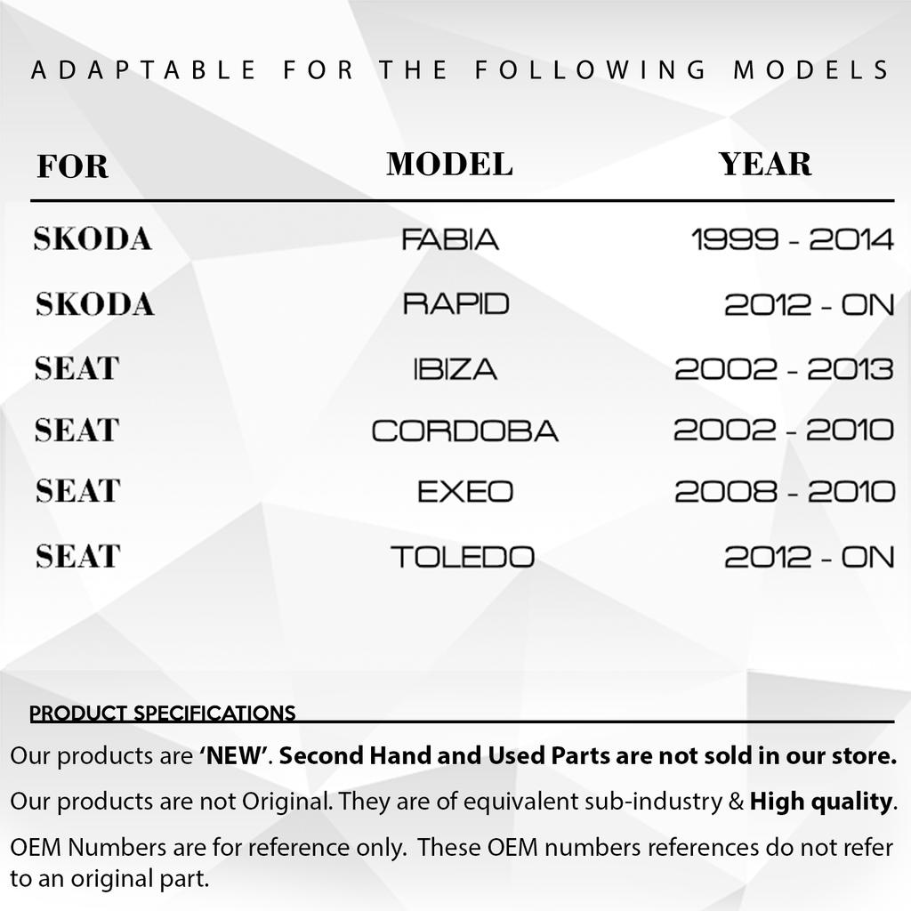 2-Pack Anti-Roll Bar Rubber for A1, Seat Ibiza, Skoda Fabia