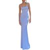 A European and American fashion women's clothing summer new sexy slim-fit suspender printed halter dress women's spot