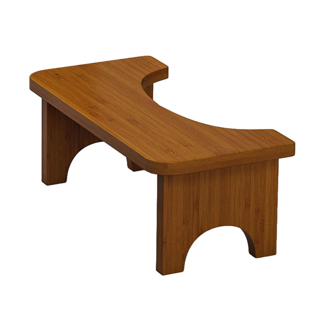 

NEW Bamboo Toilet Stool Waterproof Non Slide Poop Seat Children Pregnant Old People Foot Restroom Closestool Squat Bench