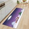 Christmas Kitchen Sand Carpet Doormat Long Floor Mat
