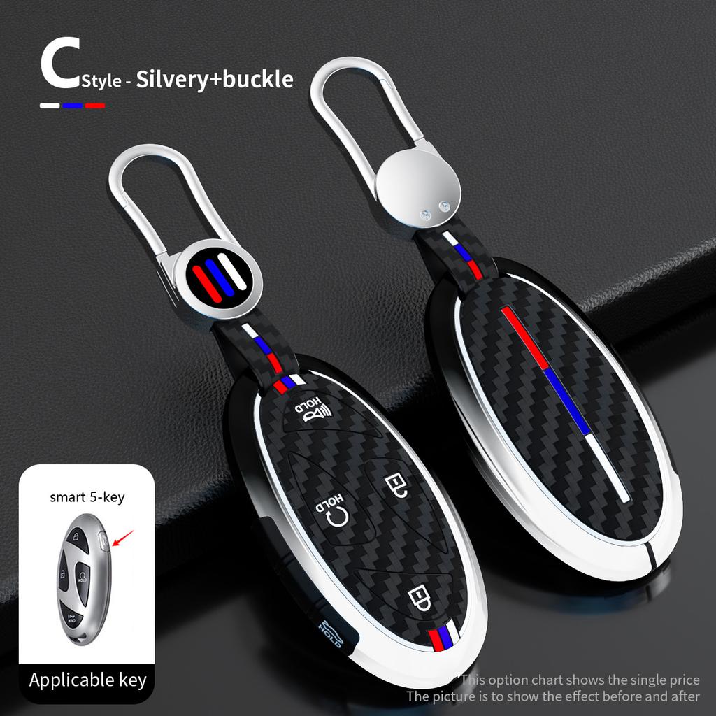 5/7 Buttons Zinc Alloy + Silicone Car Key Case Cover For Hyundai Kona Ev Grandeur GN7 IONIQ 6 2025 2025 Car Key Bag Accessories
