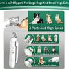 Safe Automatic 2-in-1 Pet Nail Clipper Grinder Foldable USB Rechargeable LED Light Low Noise Stainless Steel Pet Grooming