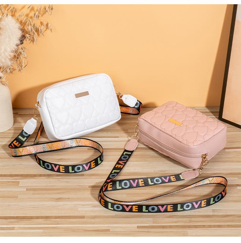 Vyšívaná taška ve tvaru srdce Small Bag Daily Univerzální taška přes rameno