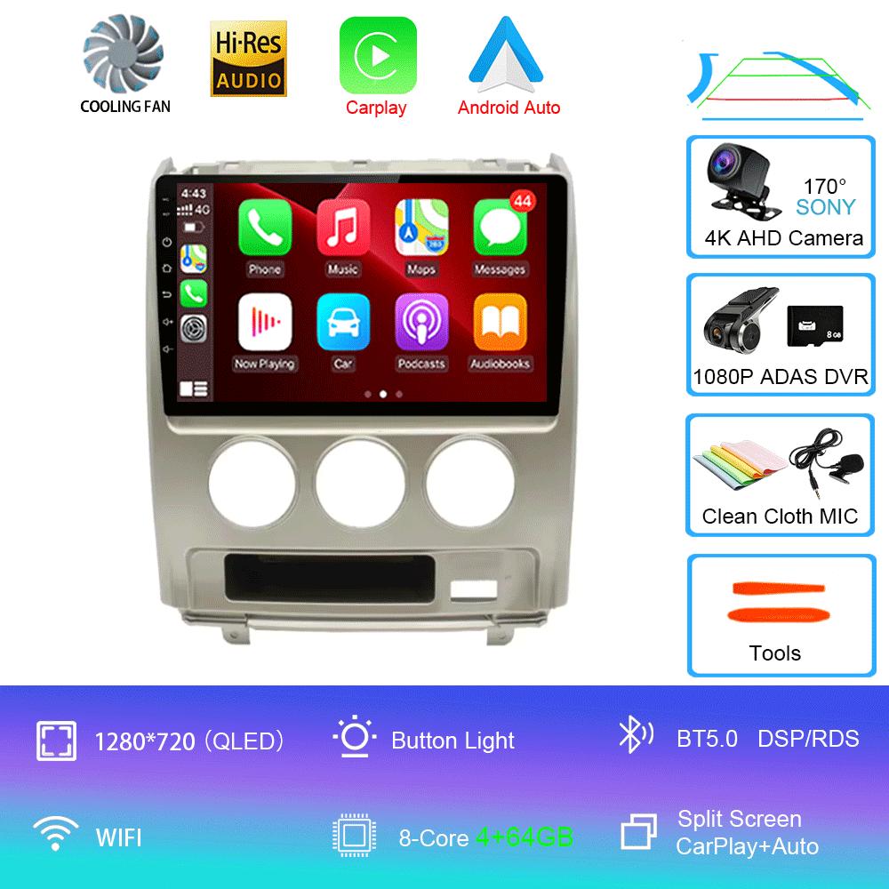 Android 14 For Mitsubishi Delica D5 2007 - 2009 RHD Auto Radio Stereo Head Unit Lettore Multimediale Navigazione GPS No 2din DVD
