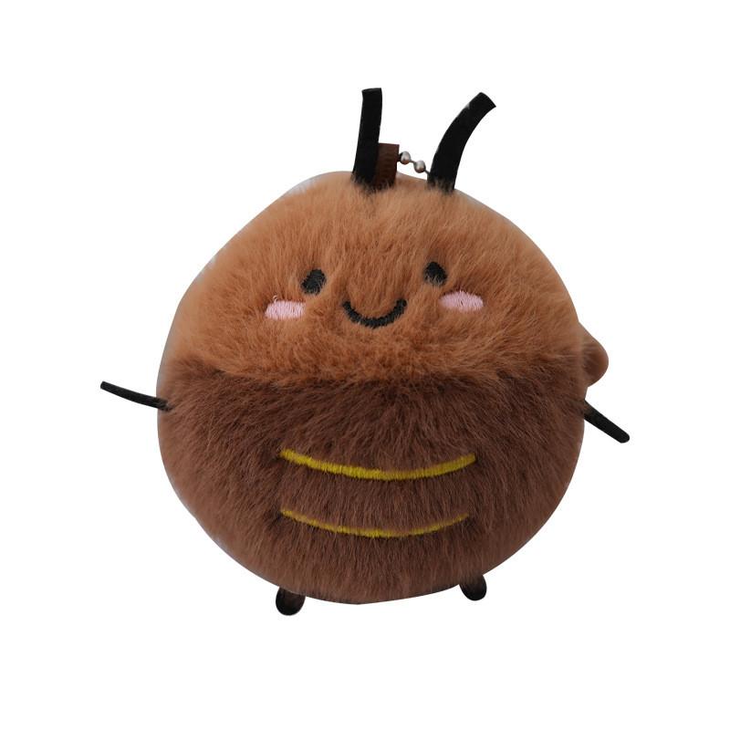 Cute Adorable Plush Cockroach Keychain Doll Soft Stuffed Toy For Backpack Decoration