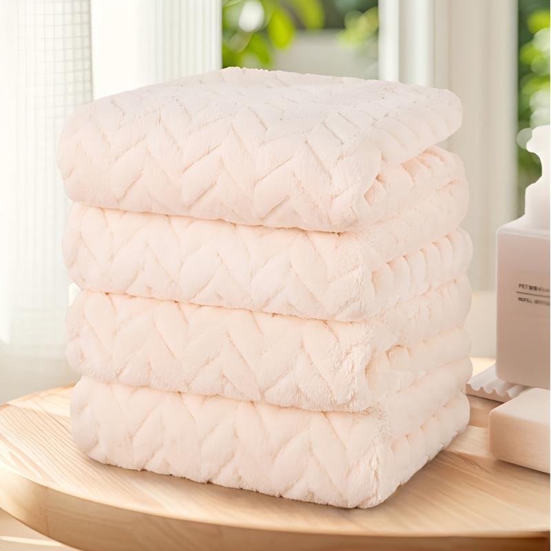 Luxury Towel ,ultra-soft, Highly Absorbent, Non-fading, Retro Style Bathroom Plain Towel, High-quality Towel, Bathroom Accessories