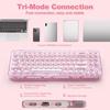 YUNZII X71 Mechanical Keyboard, Crystal Ice, Pink