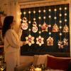 Glowing Snowflake Christmas Icicle String Lights for Indoor Window Decor and Holiday