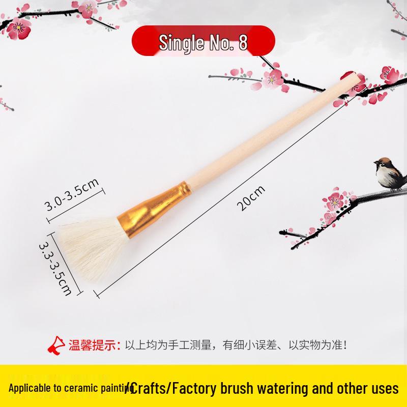 Pennello in Ceramica Qingshu Baojuan con Punta Morbida per Tracciatura Oro per Laccatura e Pittura Artigianale