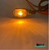 Motorcycle High Brightness LED Turn Signal Light Mini Small Oval Selectable IP67 Waterproof Amber Illuminated Cub Super Cub Monkey Gorilla Drag Star