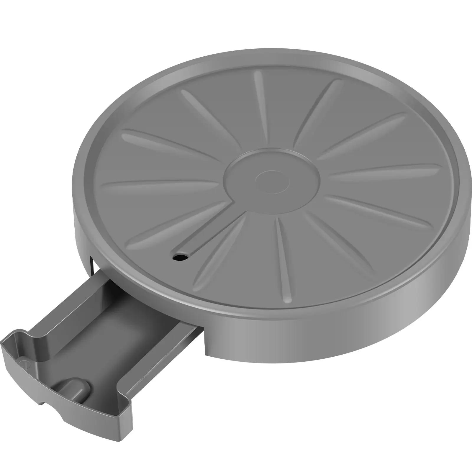 

13-дюймовая тележка для растений с колесами, прочная подставка для растений на колесах, круглая тележка для хранения воды, тележка для перевозки горшков, уличный контейнер для растений серый