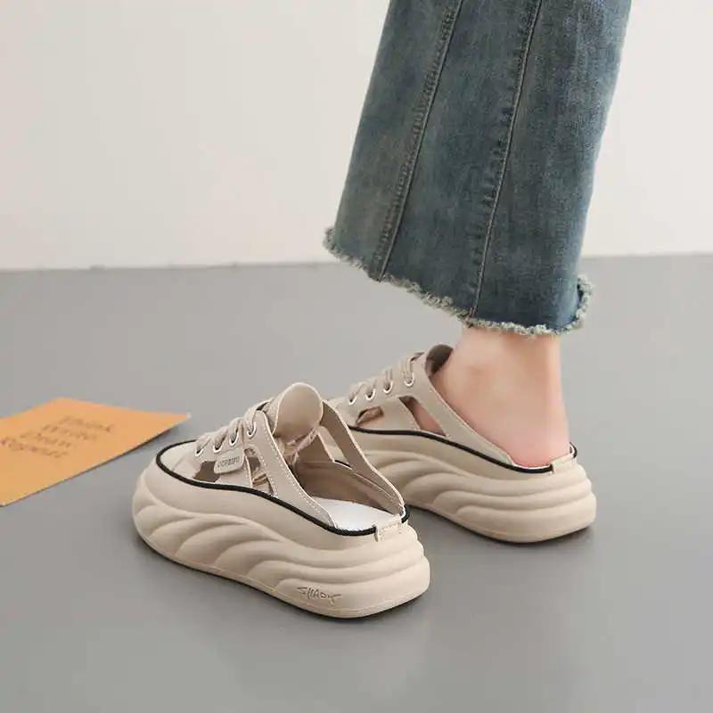Fashion Round Nose Breathable Fashion Women Sneakers Woven Casual Shoes For Women Flat Sole Boots Sports New Year's Festival