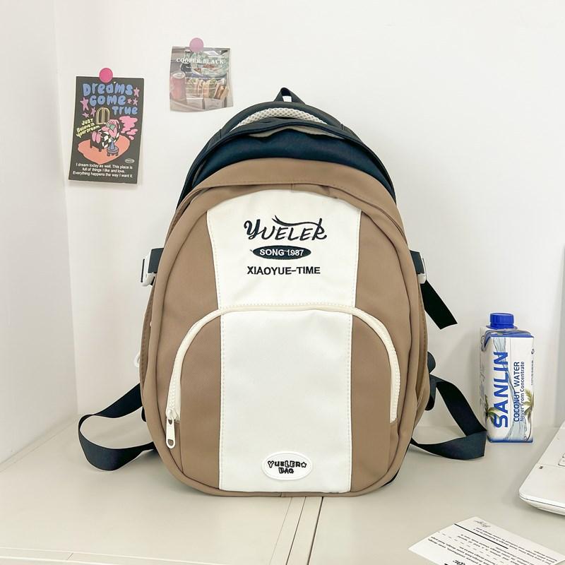 Elementary School School Bag Lightweight Burden Reduction Large Capacity Backpack 34th 5th 6th Grade Contrasting Color Travel Backpack Travel Bag