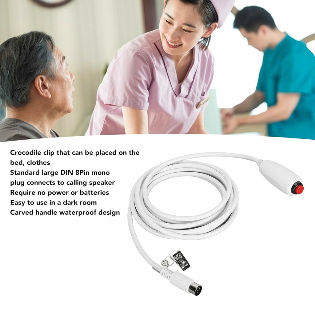Nurse Call Button Waterproof Patient Emergency Alert System for Hospital/Nursing/Home