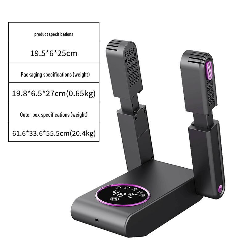 Portable Smart Shoe Dryer & Warmer: Foldable, Easy-to-Store Household Heating Solution.