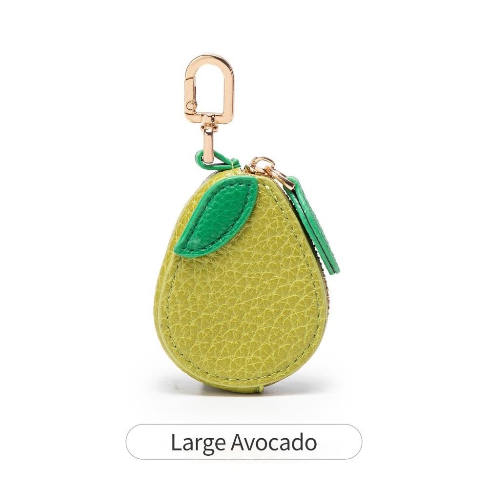 Portable Cherry Design Coin Purse Charm Fruit Shape Handmade Mini Zipper Pouch PU Leather Change Purse Gift For Girl