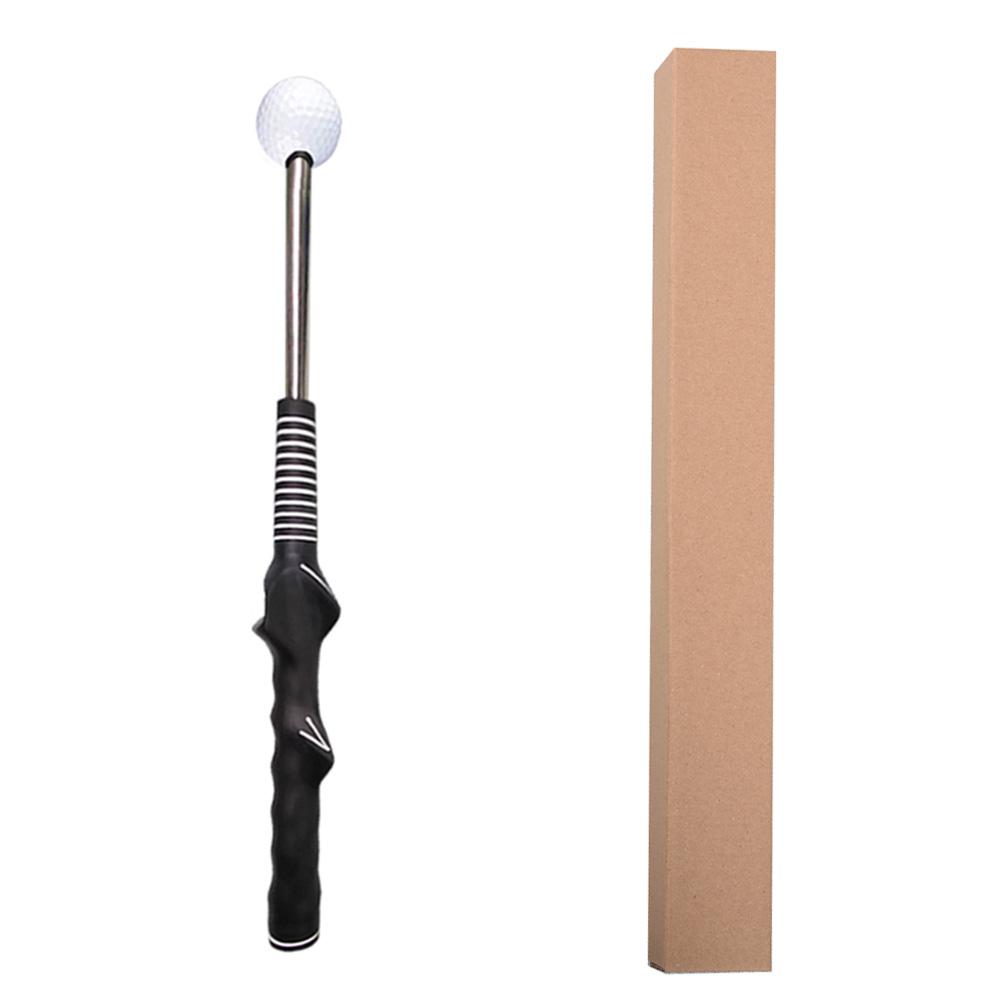 Golf Swing Trainer Rhythm Click Sound Telescopic Warm Up Correcting Gesturer Training Aid for Tempo Grip Strength Practice Stick