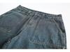 RUIIENRS X OUSWE 2024 Summer Distressed Loose Mid-Length Shorts RK-66