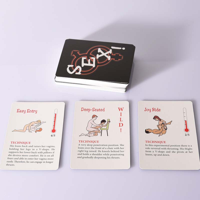 Sex Game Cards Sexual Postion Play Paper Poker for Couple Intimate Toys Bdsm Goods Exotic Set Adults