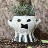 Halloween Decor Ghost Planter Ghost Vase Bucket Horror Theme Spooky Festival Resin Creative Flower Pot For Garden